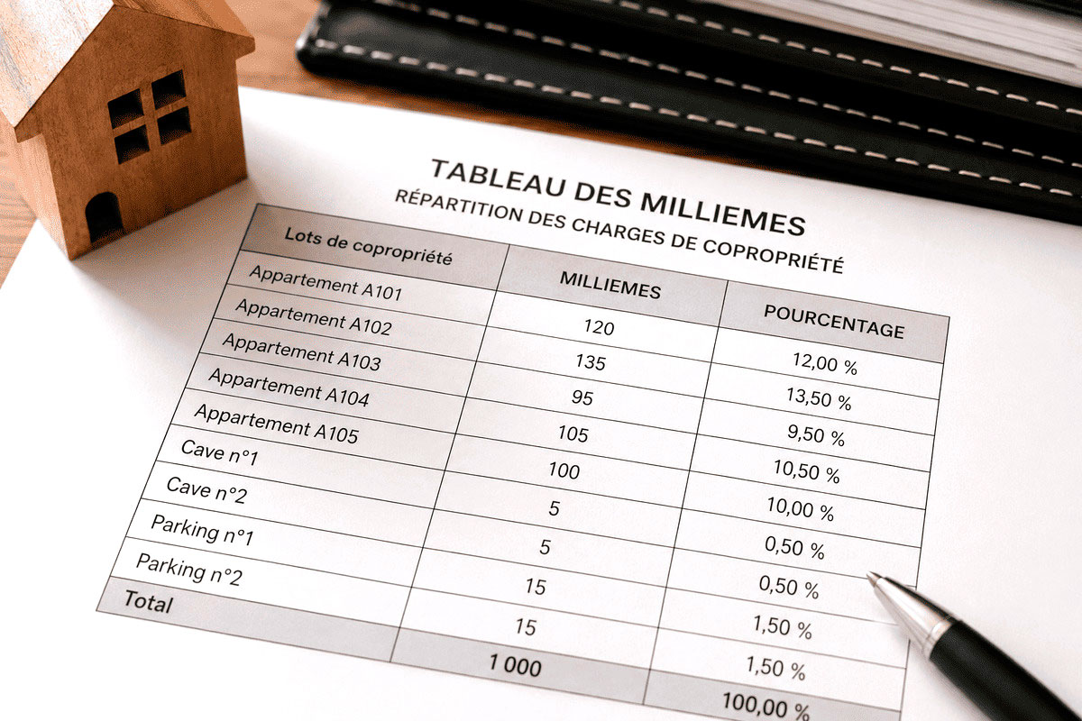 Différence entre tantième et millième en copropriété